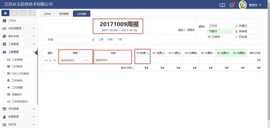 工時(shí)管理(工時(shí)填報(bào))